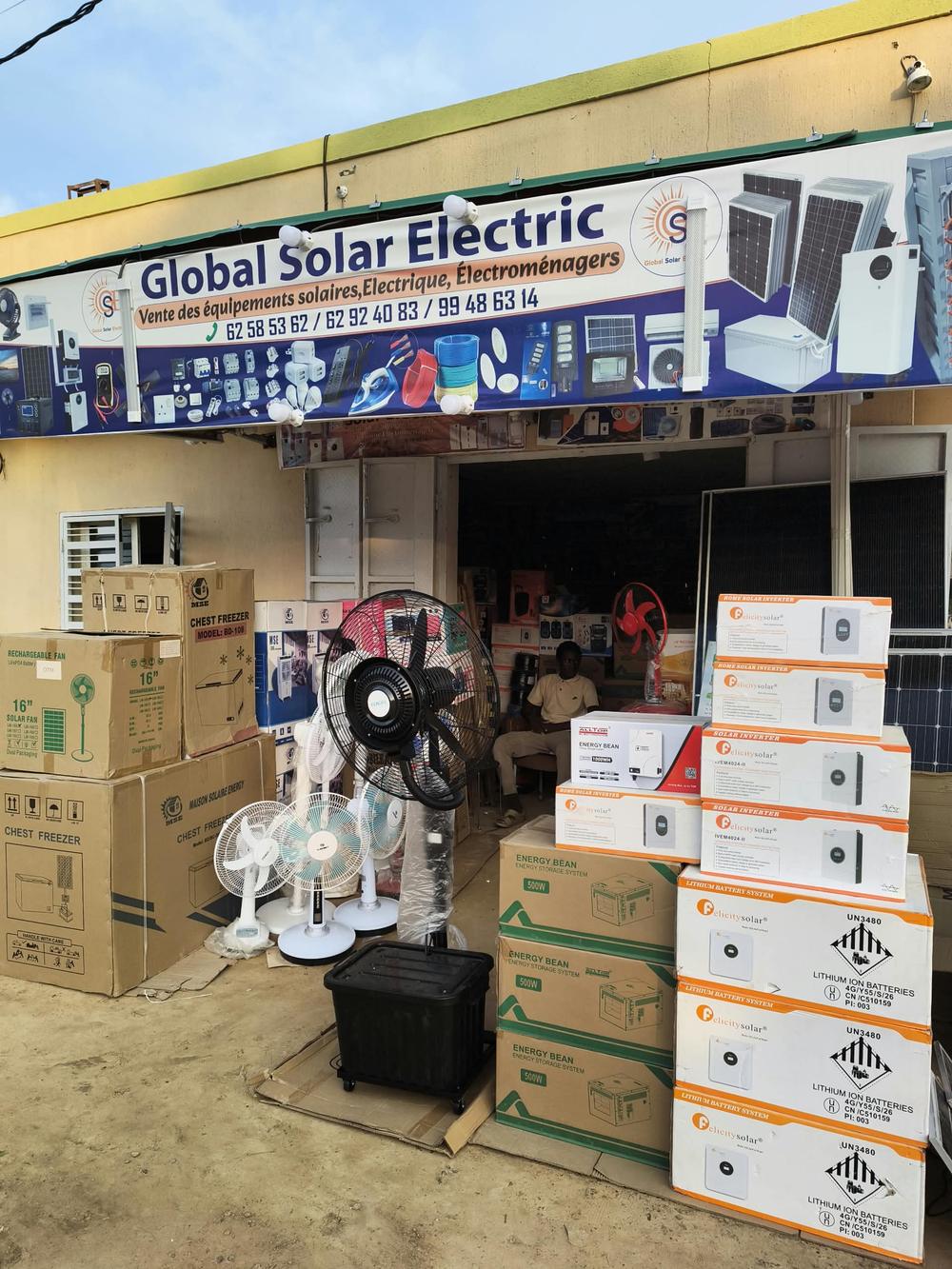 Notre boutique — N'Djari — Global Solar Electric, installation solaire N'Djaména